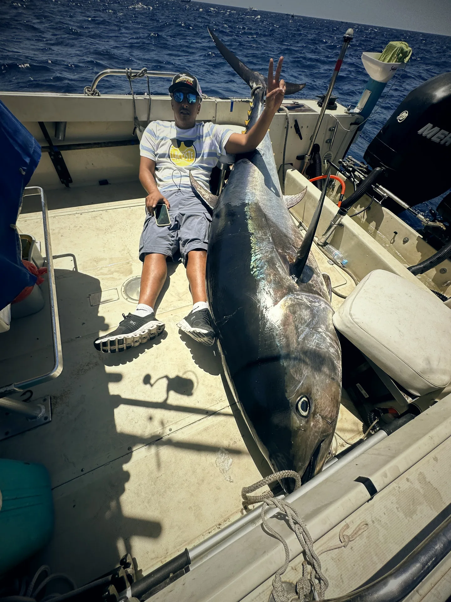 Giant bluefin tuna trophy catch